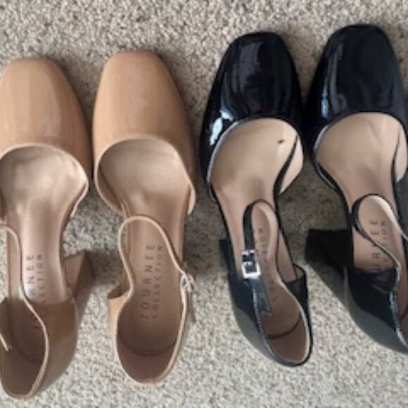 Black and Tan Patent Hesster Mary Jane Pumps Bundle 7 WIDE - Picture 6 of 8